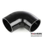 4-Ply Silicone 90° Reducer  2.75" to 2.5" - Black by SILA Concepts